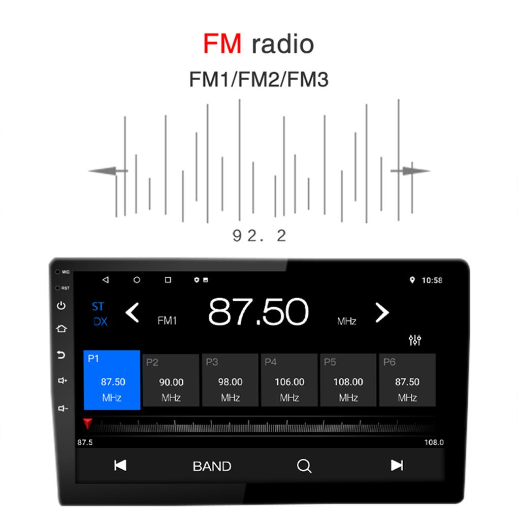 Android 13 2+32G 10.1Inch Full Touch Screen Single Din Car Stereo Radio 1DIN Bluetooth Car Stereo
