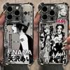 Крутой аниме-чехол с покрытием Nana Osaki для iPhone 16 15 14 13 12 11 Pro Max X XR XSMax 7 8 6 Plus, чехол в стиле Y2K с защитой от падения и подушкой безопасности