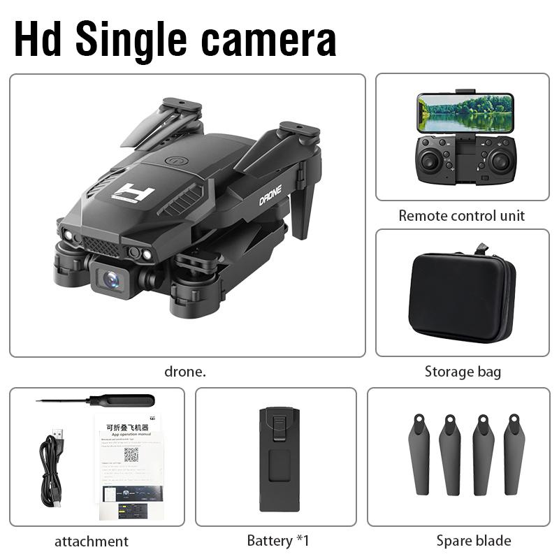 Нетоксичный Новый Мини-Дрон H4 4K Wifi FPV Широкоугольный HD Двойная Камера Удержание Высоты Радиоуправляемый Складной Квадрокоптер Вертолет Игрушки Для Детей Подарки Взрослым