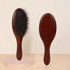 COZENTA Boar Bristle Hair Paddle Cushion Scalp Massage Brush, Brush, Brush, Shiny,