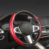1Pair Car Steering Wheel Covers Booster Micro Fiber Leather Auto Interior Decorative Accessories Universal Carbon Fiber Looking