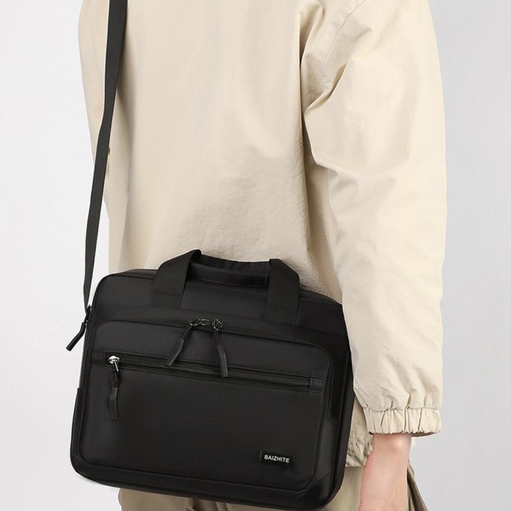 Large-capacity Men Business Briefcases Oxford Cloth Crossbody Sling Bag Simple Laptops Handbag Man