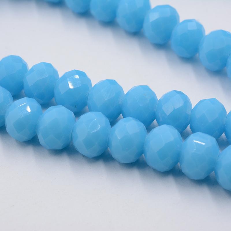 Небесно-голубой разноцветный 145/50 шт. Rondelle Австрия граненый кристалл кварцевые подвески бусины свободные бусины-разделители для самостоятельного изготовления ювелирных изделий