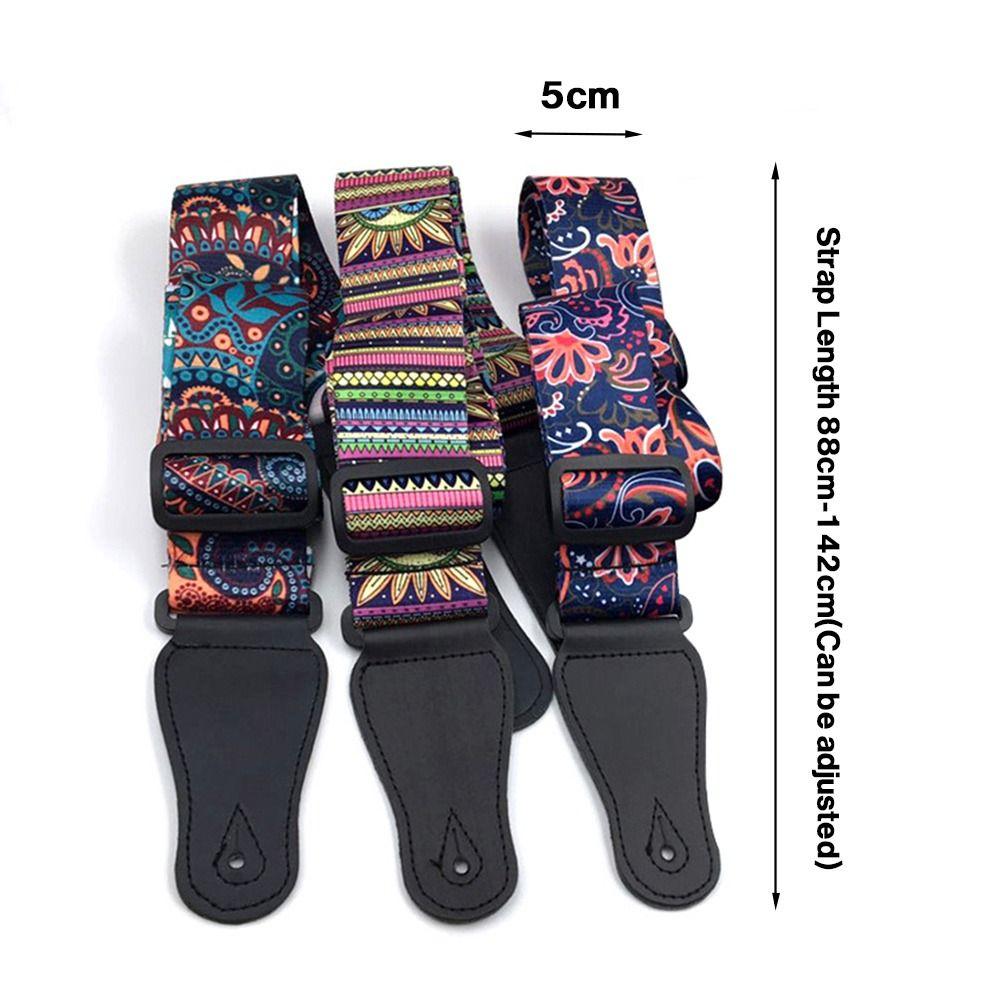 sale Nylon Ethnic Style Adjustable Belt Musical Instrument Straps Guitar Accessories Ukulele Strap