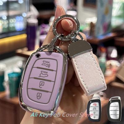 Чехол для ключа с ремешком для ключей Hyundai Elantra Ioniq Sonata Tucson Elantra GT Keyless Entry Smart Key Case