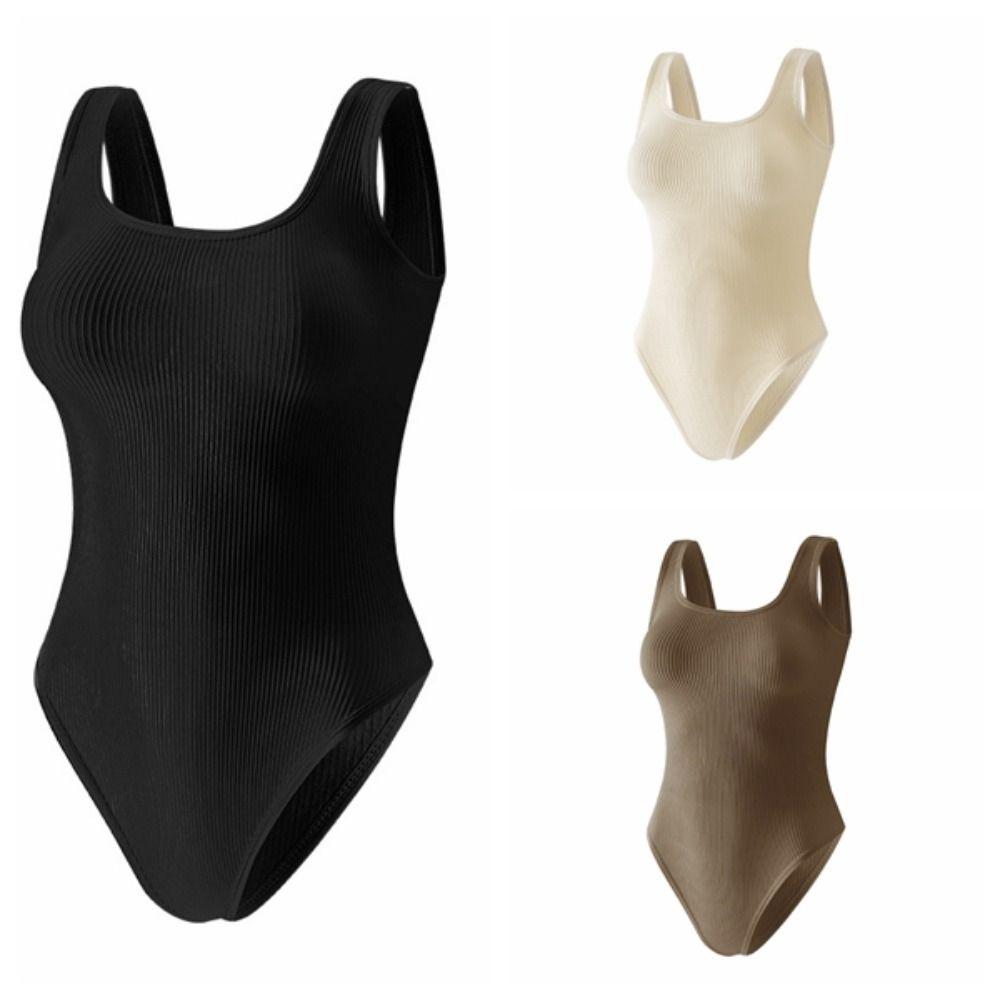 Бесшовные Боди Корректирующее белье U-образный вырез Стройнее Формирователи тела Модный Йога Комбинезон Лето