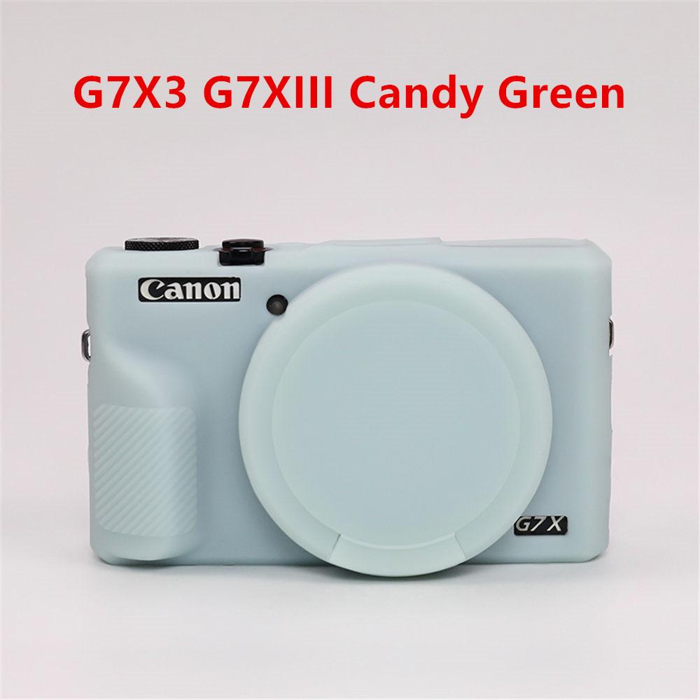 Мягкий силиконовый резиновый чехол-броня для корпуса камеры для Canon G7X Mark II III G7XII G7X2 G7XIII G7X3 Противоударный чехол с крышкой для объектива