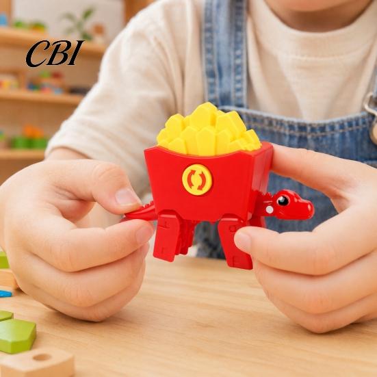 Kids Fidget Spinner Food Transforming Dinosaur Toy, Stress Relief Fast Shape Portable Spinner, Transformable Dino Decompression Toy for Adults