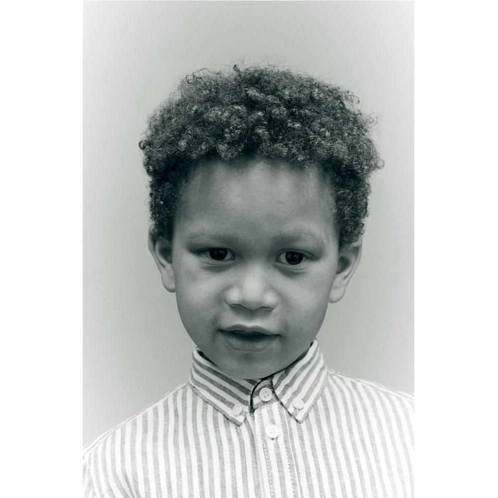 H M Long Sleeve Linen Shirt Blue Stripe