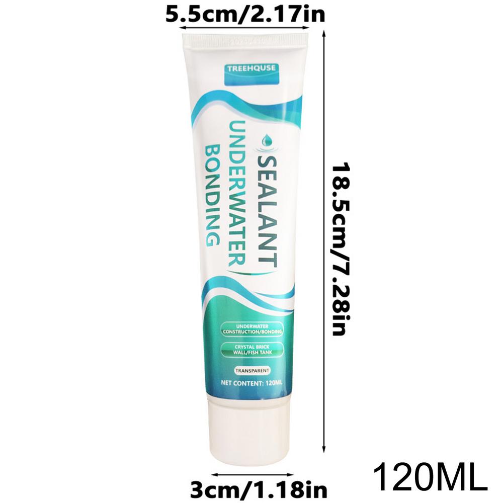120ml Aquarium Repair Adhesive Quick Drying Transparent Fish Tank Repair Glue Patching Leaks Safety Underwater Bonding Sealant