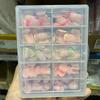 24 шт. Красочные французские короткие квадратные накладные ногти Полное покрытие Носимые искусственные ногти Маникюр Акриловые балерина Гелевые типсы для ногтей Накладные