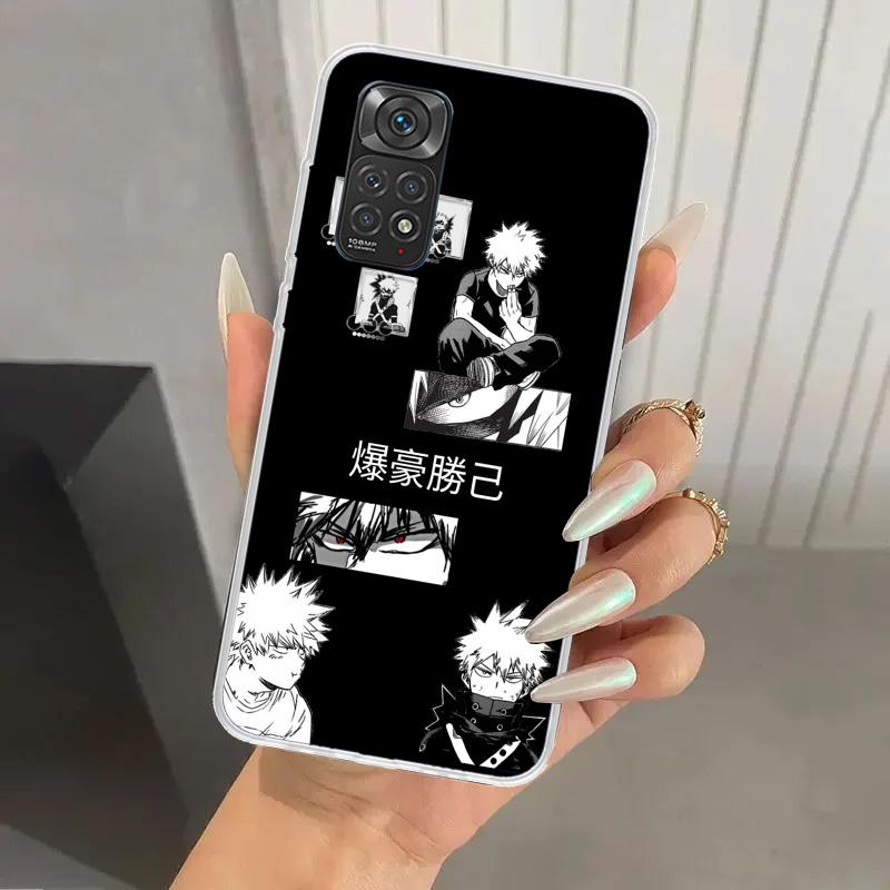 Чехол для телефона My Hero MHA Бакуго Кацуки для Xiaomi Redmi Note 15 14 14S 13 12S 12 Pro 11S 11 Plus 11T 11E 10S Мягкий Чехол Принт Sh