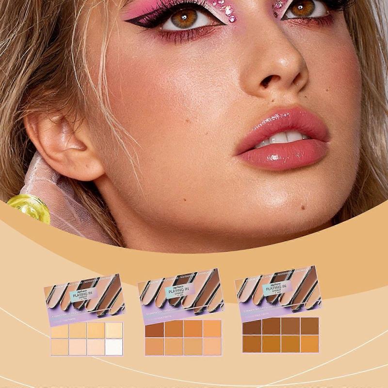 Палитра консилеров с мягким градиентом Маскирует недостатки кожи лица, следы от акне, веснушки и темные круги под глазами. Палитра консилеров и для контуринга.