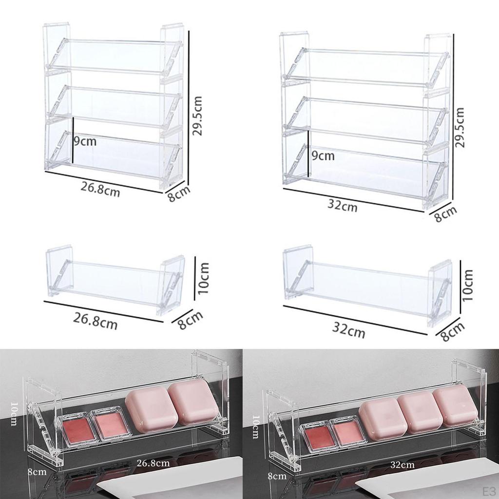 Прозрачный органайзер для хранения косметики, держатель для помады для ювелирных изделий