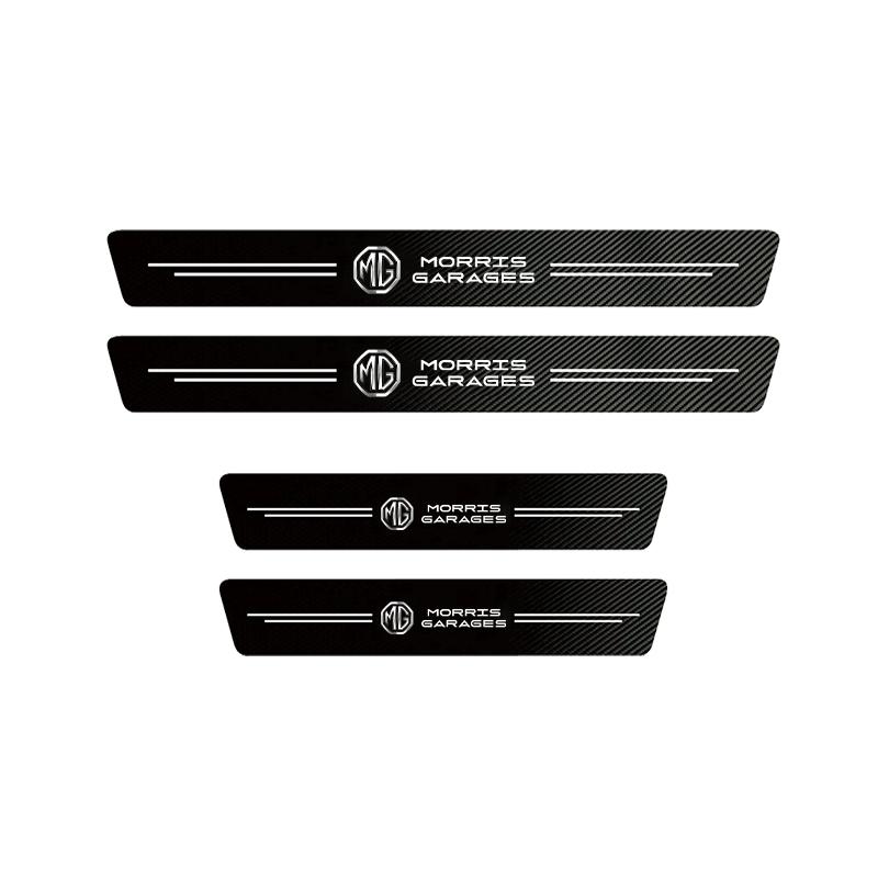 High-quality Carbon Fiber Car Door Sill Protector Sticker For MG ZS MG5 GS HS GT ZST MG3 MG6 MG7 Hector EZS EHS Energy MG6-New VV222