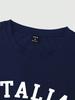 Men's Summer 100% Polyester Casual Fashion Italian Flag Printed Loose Sports Short sleeved T-shirt