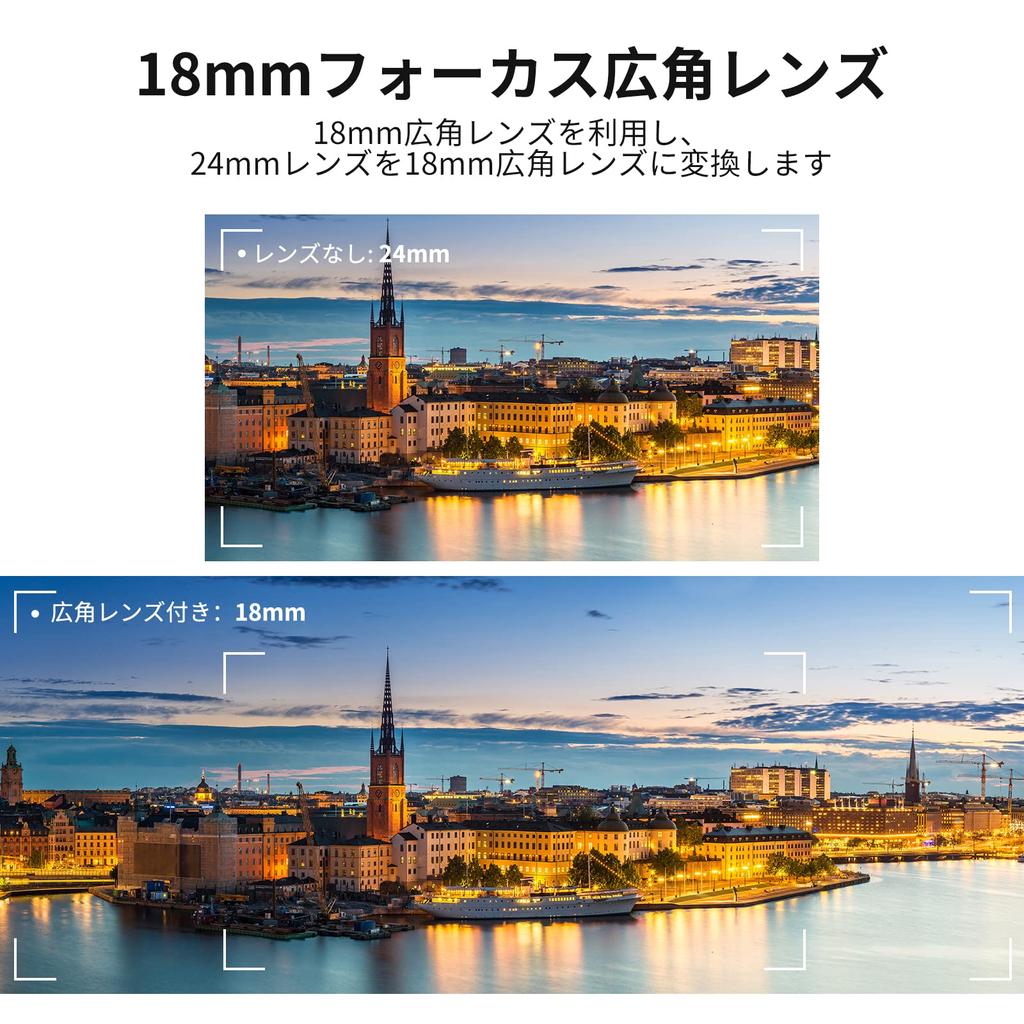 NEEWER Wide Angle Lens Compatible with ZV1 Camera 2in1 18mm HD Wide Angle and 10x Macro Additional Lens with Extension Bayonet Mount Lens Adapter and