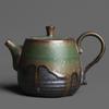 230ml Tea Powder Glaze Ceramic Teapot Japanese Style Retro Kung Fu Tea Set