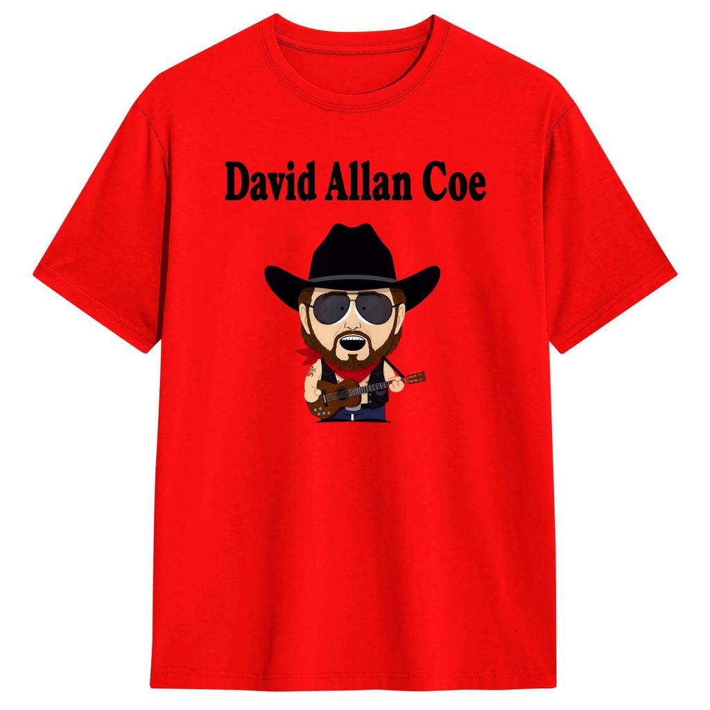 Streetwear T Shirt Beach David Allan Coe Fashion T Shirts 100 Cotton Tee Shirt for Unisex Y2K Funny Pattern Short Sleeve Tops
