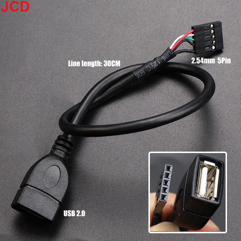 JCD 30/50 см Материнская плата 9-контактный в USB 2.0 Две удлинительные линии Основная плата Разъем «Папа»/«Мама» на Двойной USB 2.0 Разъем «Мама» Адаптерный кабель