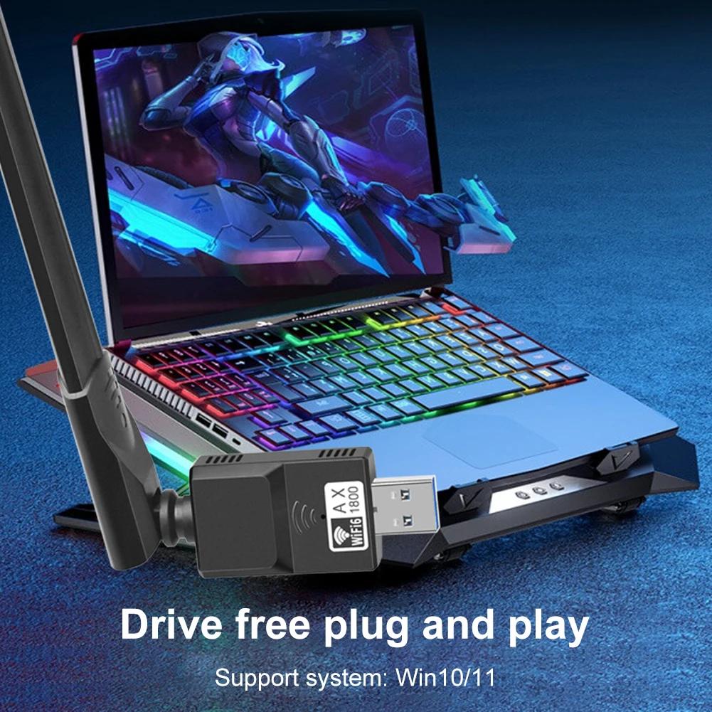 USB 3.0 1800 Мбит/с Wi-Fi адаптер сетевая карта приемник двухдиапазонный 5 ГГц 2,4 ГГц 802.11AC донгл сетевая карта для ноутбука настольного компьютера