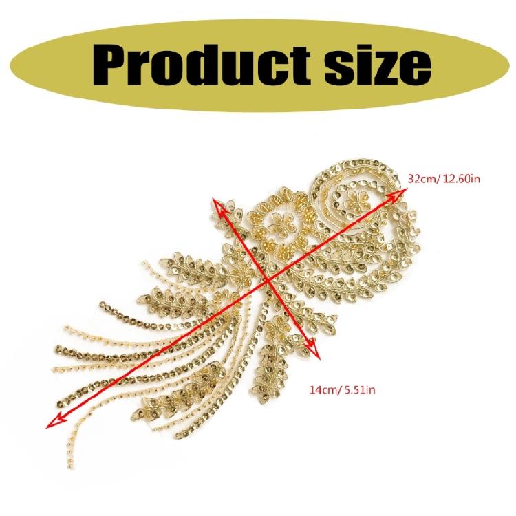 2 шт. Бахрома Бисер Пайетки Нашивки Роскошные Декоративные Аксессуары для Креативных Любителей Моды