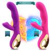 G Spot Rabbit Vibrator Стимуляция клитора и сосков с 10 мощными вибрациями Двойные моторные фаллоимитаторы для взрослых