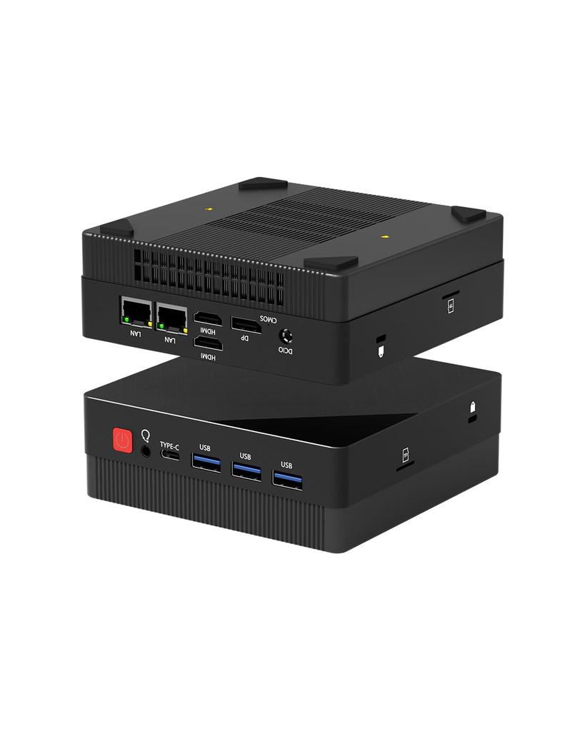 YCTipc Mini PC Ryzen 7 5800H LAN 8GB 256GB NVMe Mini PC Up To WiFi Bluetooth Dual HDMI X 4K 60Hz Output [Dual Ports] DDR4, SSD, 8C/16T, 4.4GHz, 6,