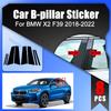 Glossy Piano Black Pillar Post Fit For BMW X2 F39 2018     B C Column Window Door Cover Trim Accessories