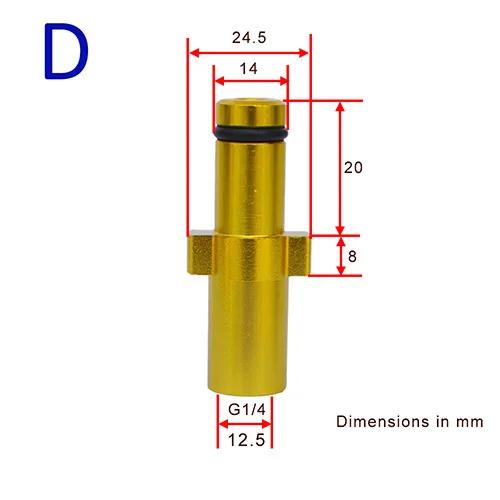 Соединитель для водяного пистолета высокого давления 1/4 Адаптер для Karcher Для Nilfisk Snow Foam Lance Насадка для мыльного пистолета Аксессуары для автомоек