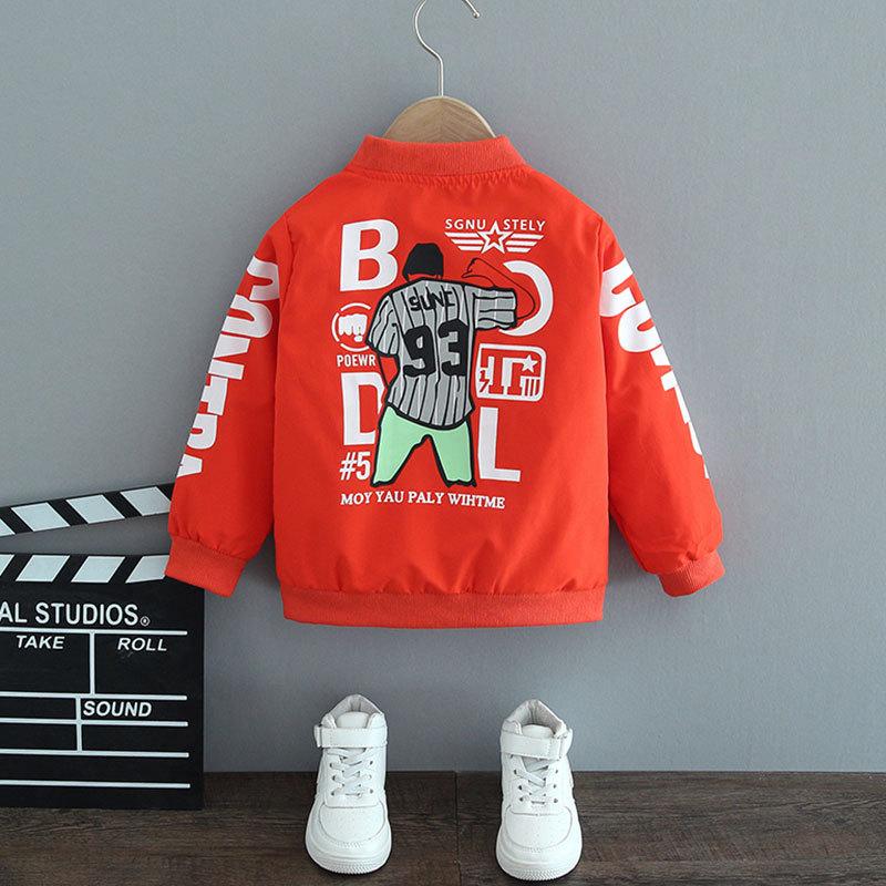 Весна Осень Детские Мальчики и Девочки Куртка Модная Мультяшный Медведь Узор Детская Ветровка Пальто Для Детей Верхняя Одежда Одежда 2-12 Лет
