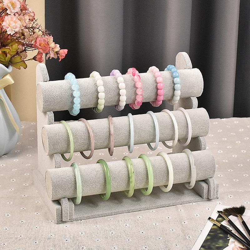 Подставка для демонстрации браслетов и часов из фланели для ювелирных лавок