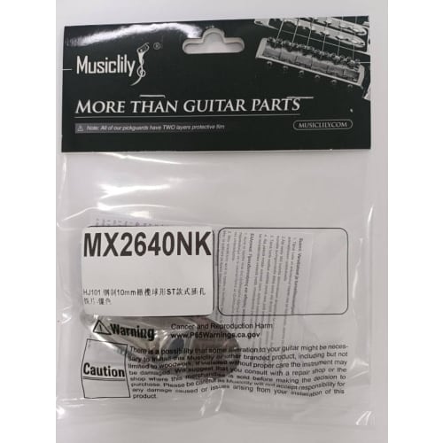 Musiclily Pro 10mm Steel Ship-Shaped Jack Plate for Stratocaster Electric Guitars, Nickel