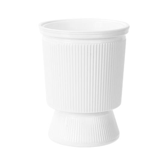 Self Watering Planter Pots African Violet Pots for Indoor Outdoor Windowsill Garden Modern Plastic Plant Pot with Wick Rope And Reservoir