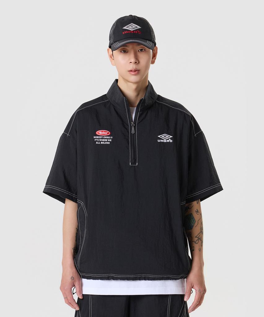 Umbro Crispy Taslan Анорак с коротким рукавом Черный Ur224Cwt59 (Тип B)