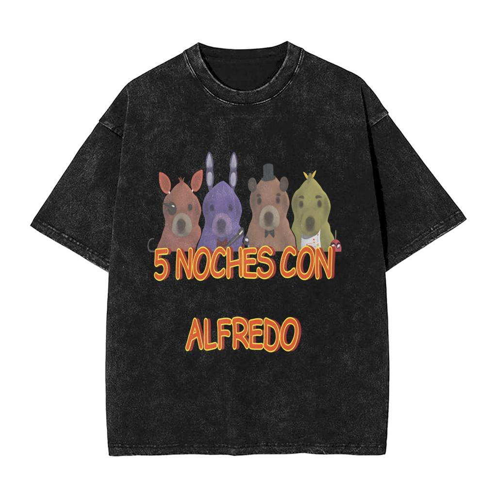 FNAF At Freddys TShirt Beach Awesome T Shirts Cotton Trendy Cool Tee Shirt For Male ShortSleeved Loose Tops
