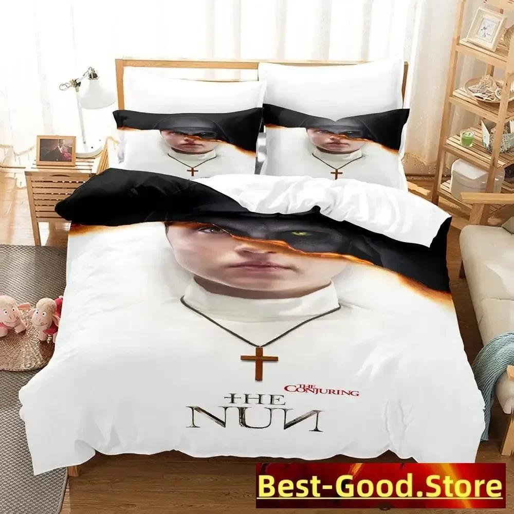The Nun Bedding Set Single Twin Full Queen King Size Bed Set Adult Kid Bedroom Duvetcover Sets Anime parure de lit Bed