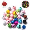 10Pcs 22mm Jingle Bells Loose Beads Small For Festival Party Decoration/Christmas Tree Decoration/DIY Crafts Accessories