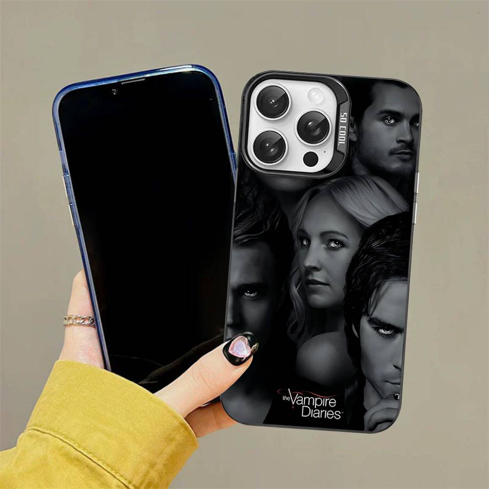 T-The V-Дневники вампира Чехол для телефона Фильм Для iPhone 16 15 14 13 12 11 Pro Max 17 Plus Цветной чехол