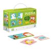 Puzzle Edukacyjne "Gdzie Żyją Zwierzęta" - 12 Elementów Do Dopasowywania Dla Dzieci, Nr 300117