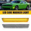 2/4PCS Dynamic Lamp Scan Marker LED Light For Side Challenger Dodge 2015-