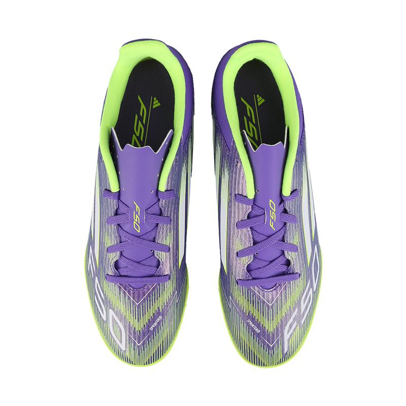 Adidas F50 Series Comfortable Versatile Soccer Shoes Unisex Soccer Shoes Purple White Yellow JI0026