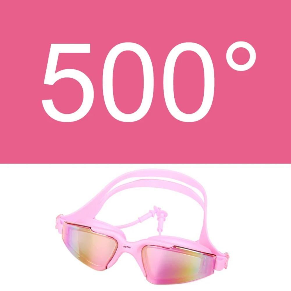 Взрослые Мужчины Женщины Подростки Близорукость -1,5 до -6,0 Очки для плавания Противотуманные очки HD для плавания Диоптрийные очки для водного спорта с берушами