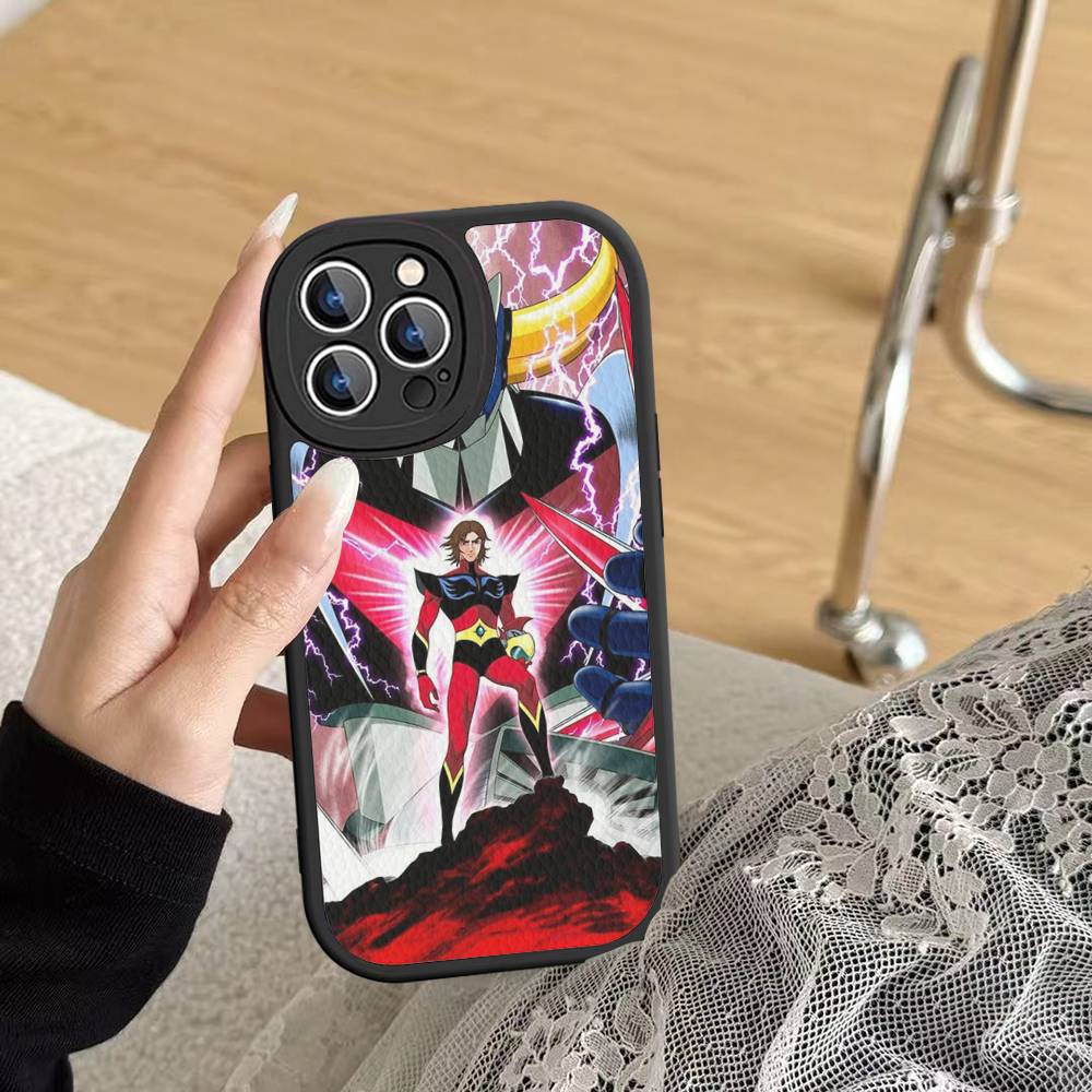 Чехол для телефона UFO R-Robot G-Goldorak для IPhone 11 12 13 14 15 16 Pro Max Mini Plus Мягкий кожаный чехол