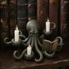 Decorative Pillar Candle Holder Octopus Holder, Durable Resin Halloween Sculpture, Dark Fantasy Gothic Retro Room Accessories Style Candlestick