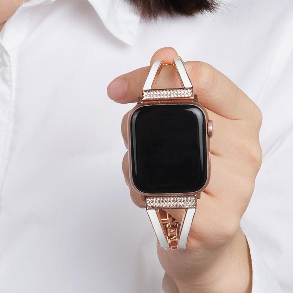 Металлический ремешок для Apple Watch Ultra 11 10 9 8 7 6 5 4 3 Женский браслет из нержавеющей стали для iWatch Серии 49мм 46мм 42мм 45мм 41мм 44мм 40мм