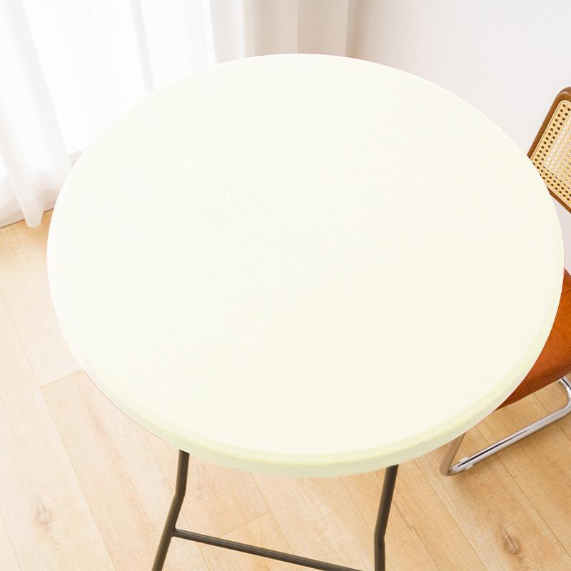 Waterproof Elastic Table Cover Milk Silk Table Mat Easy To Clean Dining Tablecloth Dining Table