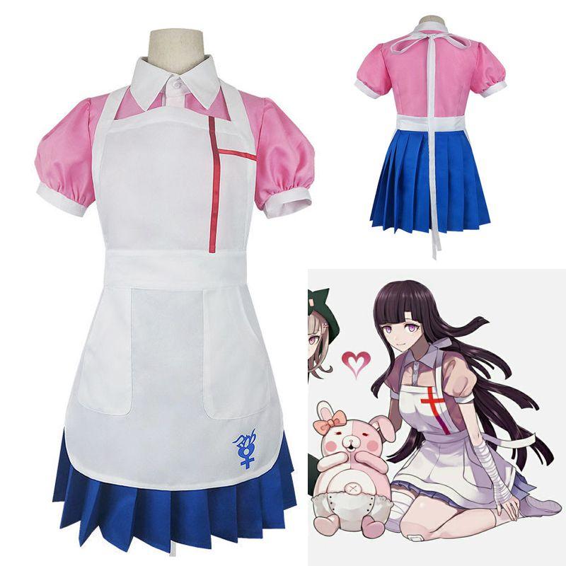 Унисекс Женский Костюм Платье Костюм Микан Цумики из Danganronpa