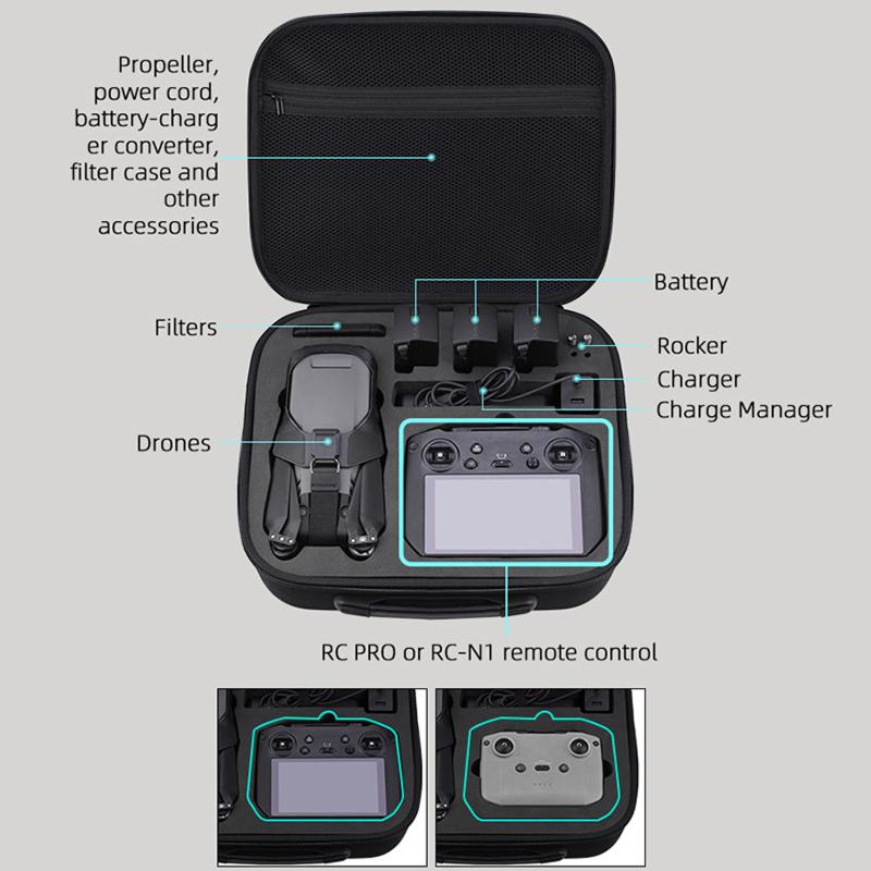 Сумка для хранения, портативная сумка через плечо, чемодан, коробка для переноски, совместимая с Dji Mavic 3