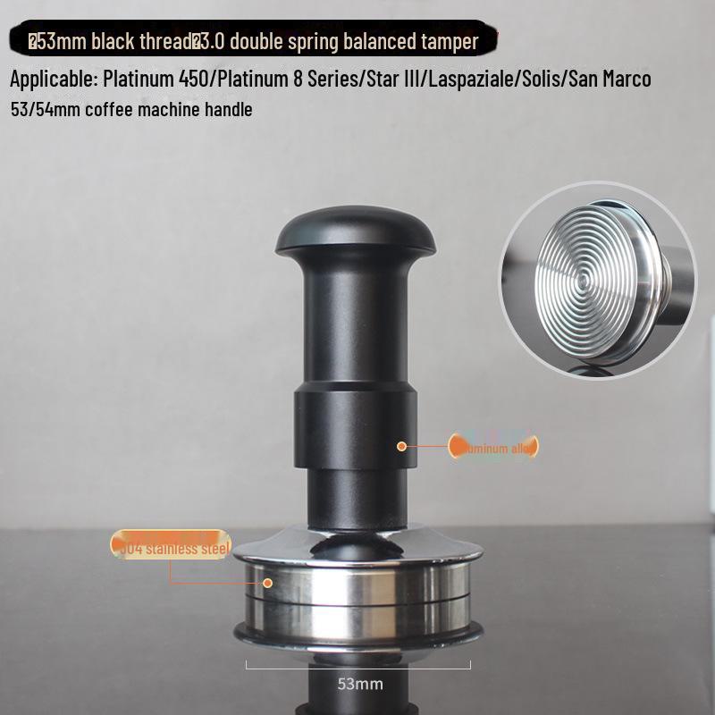 3.0 Тампер для эспрессо с двойной пружиной, свободной регулировкой, постоянным усилием, балансом - 51/53/58 мм